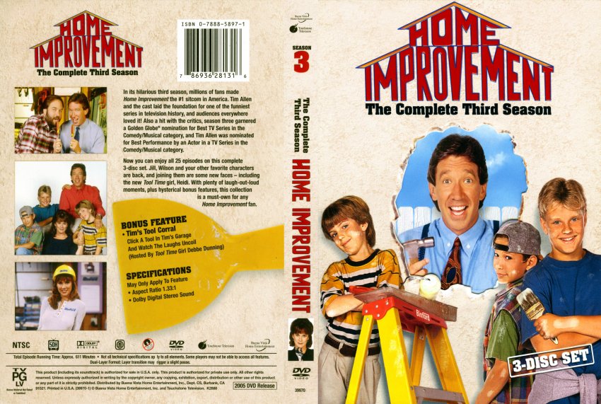 Home Improvement Season 3 Movie Dvd Scanned Covers 2168home