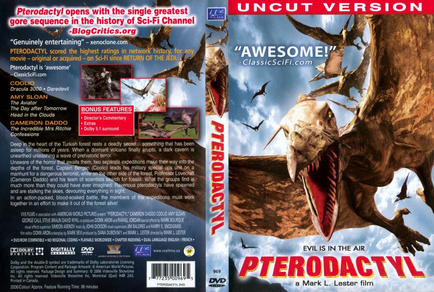 Dvd Pterodactyl A Ameaça Jurassica Dublado (original