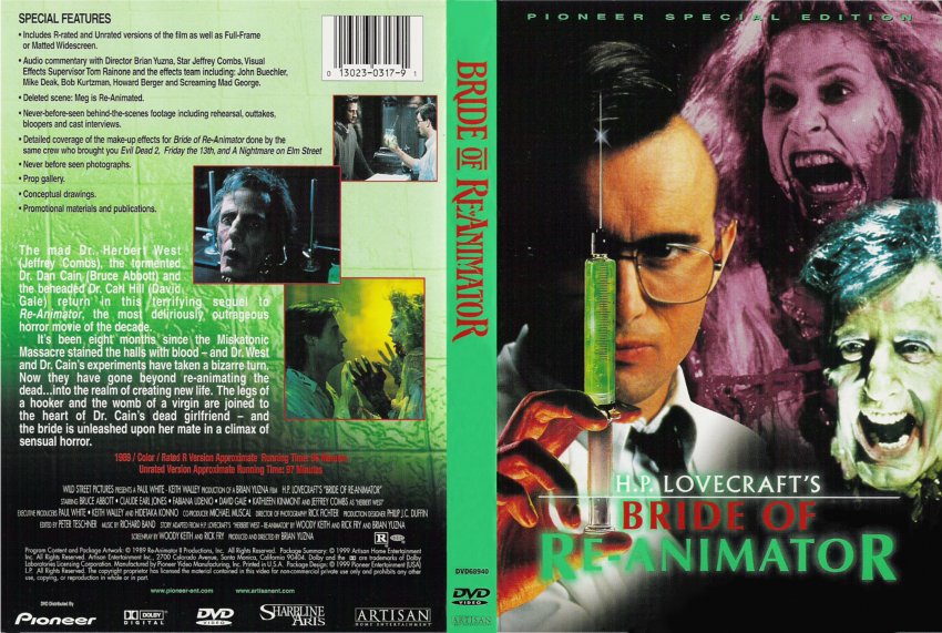 Bride of Re-Animator Special Pioneer Edition