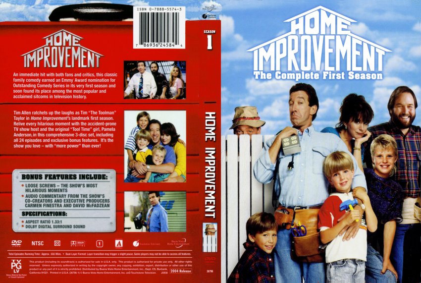 Home Improvement Season 1 Movie Dvd Scanned Covers 2262home