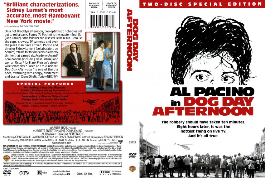 Dog Day Afternoon - 2-Disc Special Edition - Movie DVD Scanned Covers ...