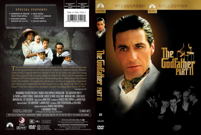 Godfather 2 - Movie DVD Scanned Covers - 310Godfather2 DVD ...