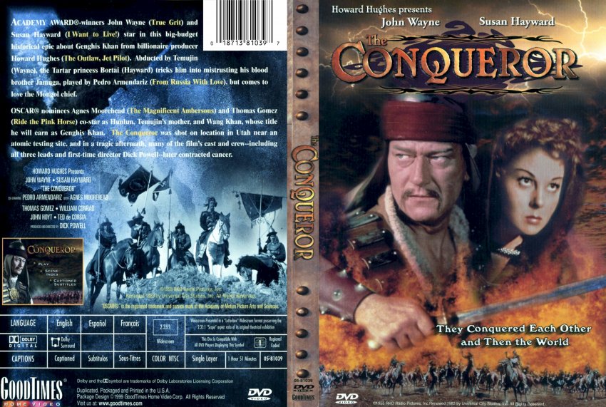 The Conqueror 1955 John Wayne