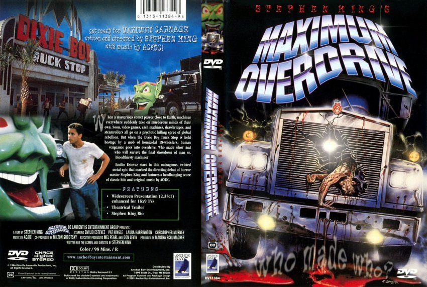 maximum overdrive on dvd - maximum overdrive dvd for sale