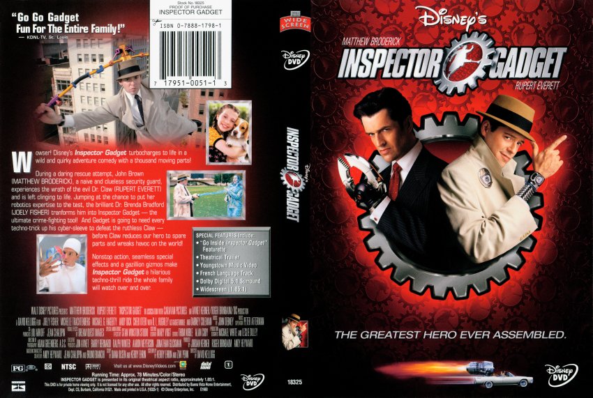 Inspector Gadget - Movie DVD Scanned Covers - 316inspector gadget