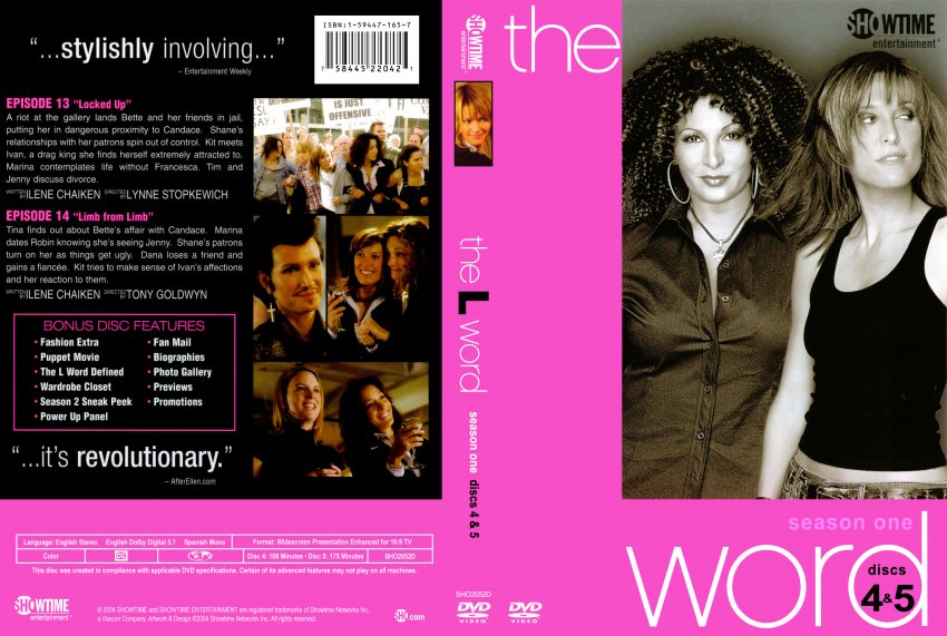 L Word (Season 1 Disc 4 & 5) Movie DVD Scanned Covers 349L Word The