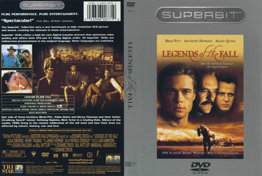 Legends of the Fall (Special Edition) on DVD Movie