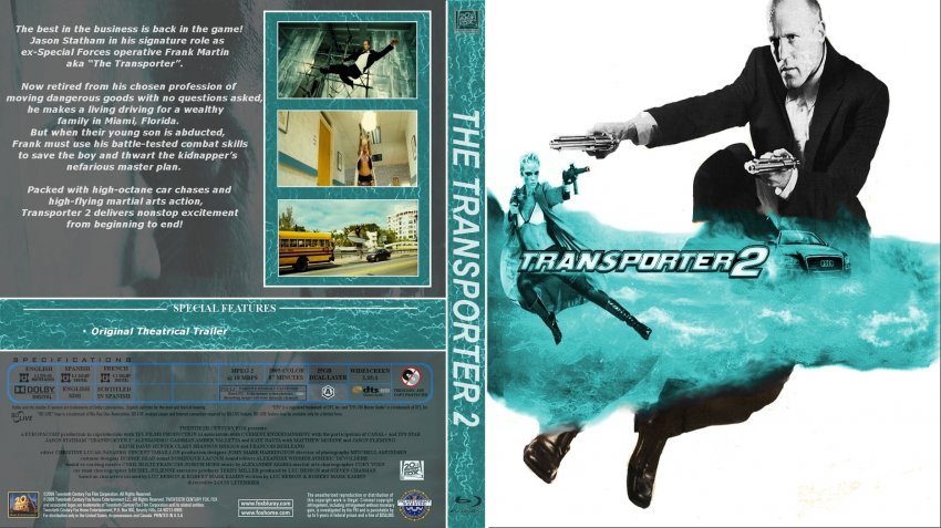 Transporter 2 Movie Blu Ray Custom Covers The Transporter 2 Dvd