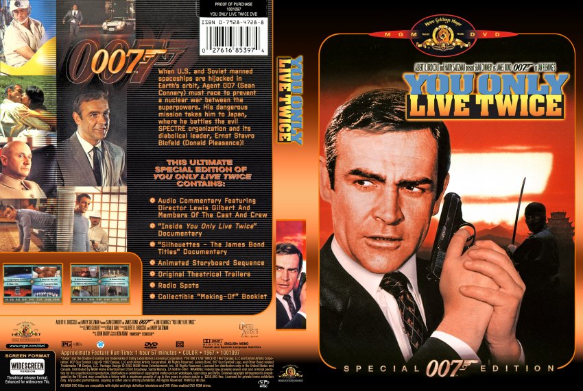 You Only Live Twice - Special 007 Edition - Movie DVD Scanned Covers ...