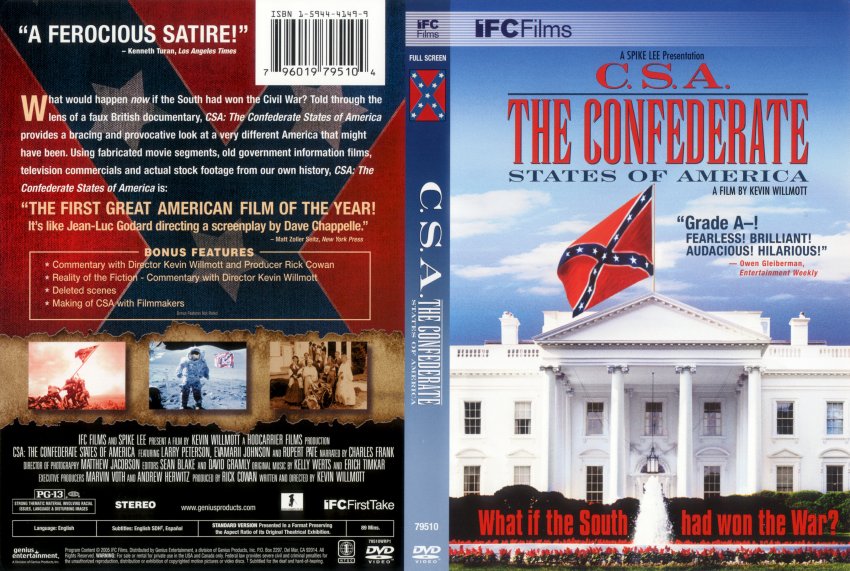 C.S.A. Confederate States of America - Movie DVD Scanned ...