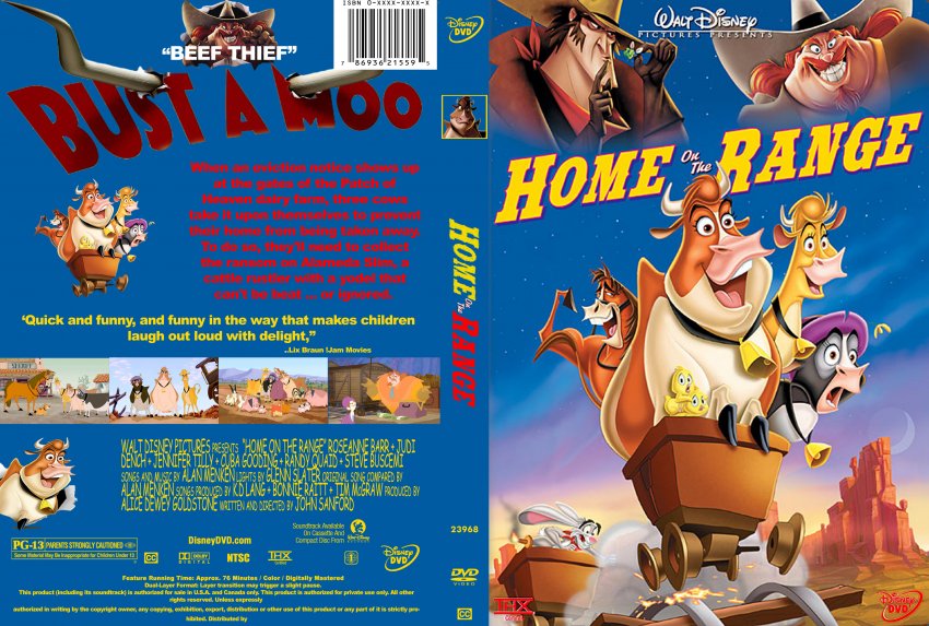 Home On The Range Movie Dvd Scanned Covers 656home On The Range 2004 Repaired R1 English Cstm Exterminator Exterminator Dvd Covers