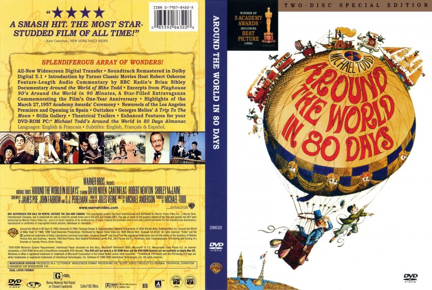 around the world in 80 days movie 1956 dvd