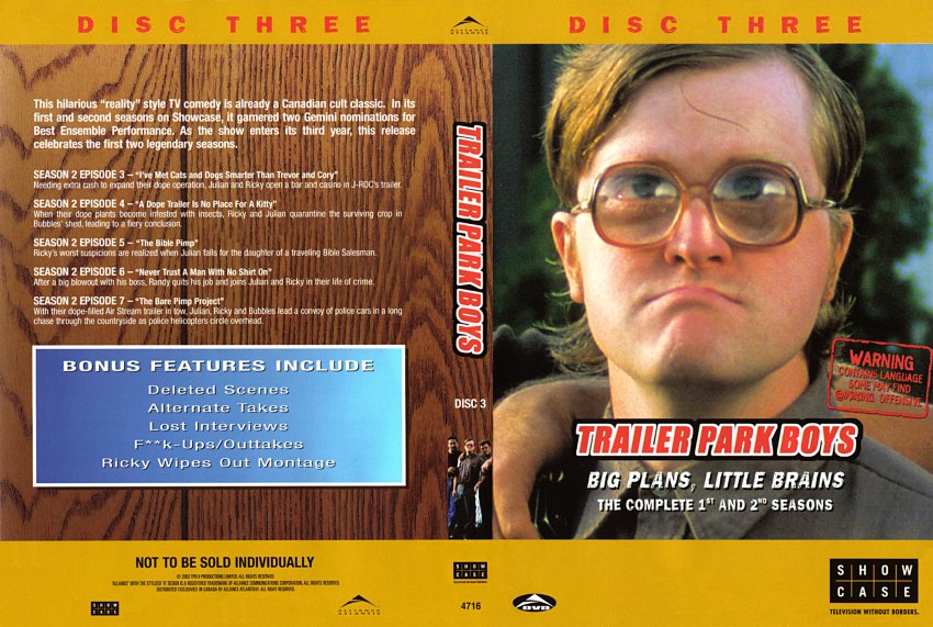 Trailer Park Boys Seasons 1 & 2 Disk 3