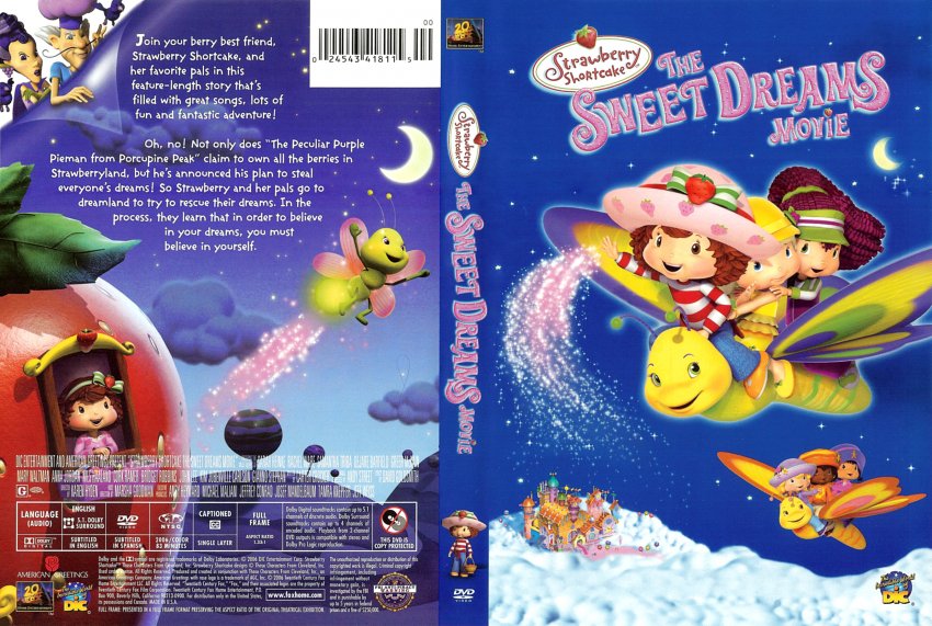 Strawberry Shortcake - The Sweet Dreams Movie- Movie DVD Scanned Covers - 7...