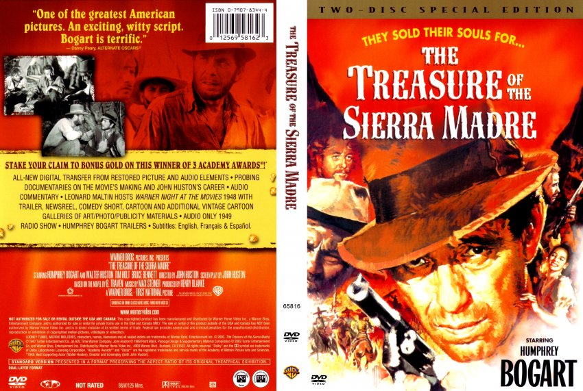 The Treasure of the Sierra Madre R1 Scan - Movie DVD Scanned Covers ...