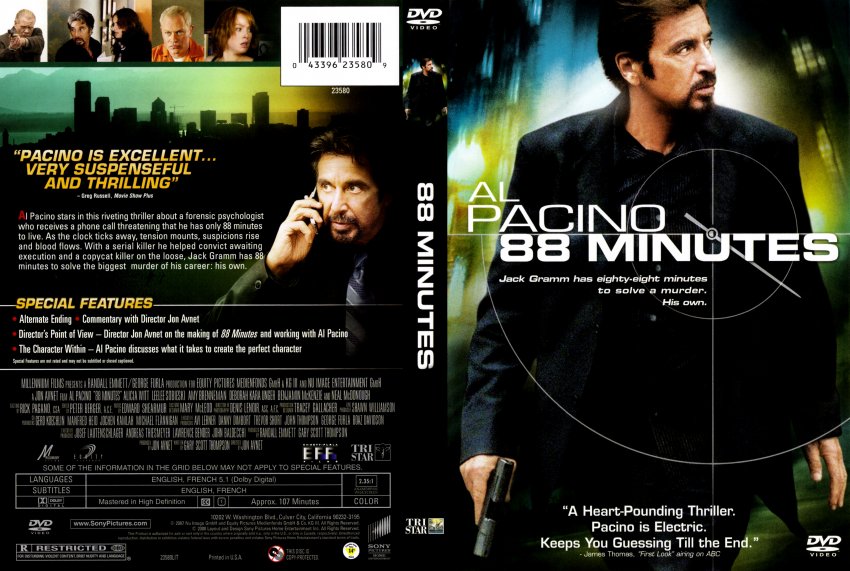 88 минут 2007. 88 Минут-двд. 88 Minutes al Pacino. Movies minutes.