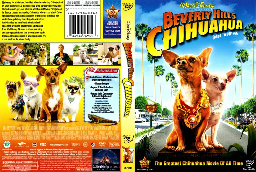 Beverly Hills Chihuahua Movie DVD Scanned Covers