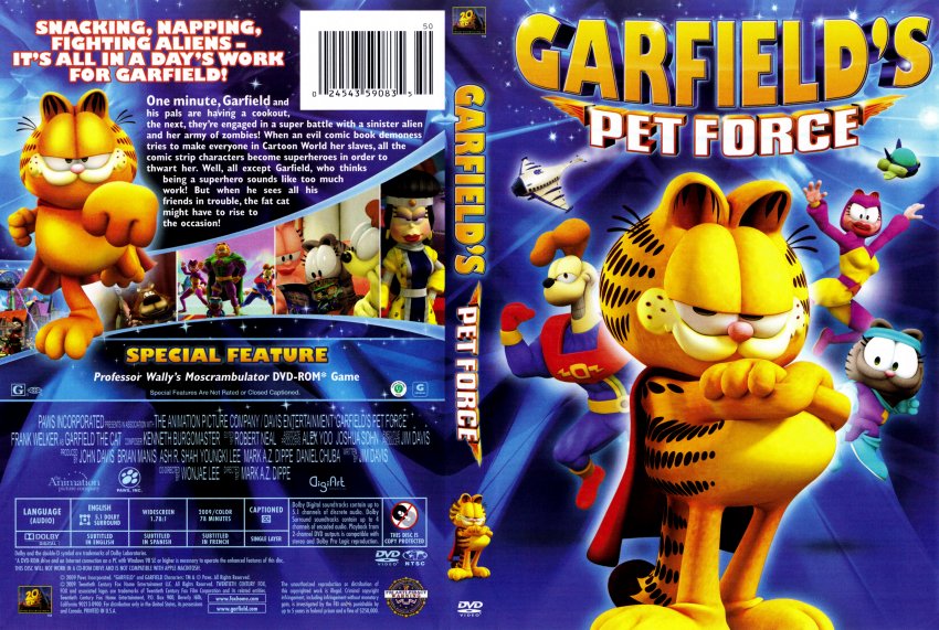 Спецназ гарфилда. Гарфилд игра диск. Космический спецназ Гарфилда Garfield's Pet Force 2009. Гарфилд двд.