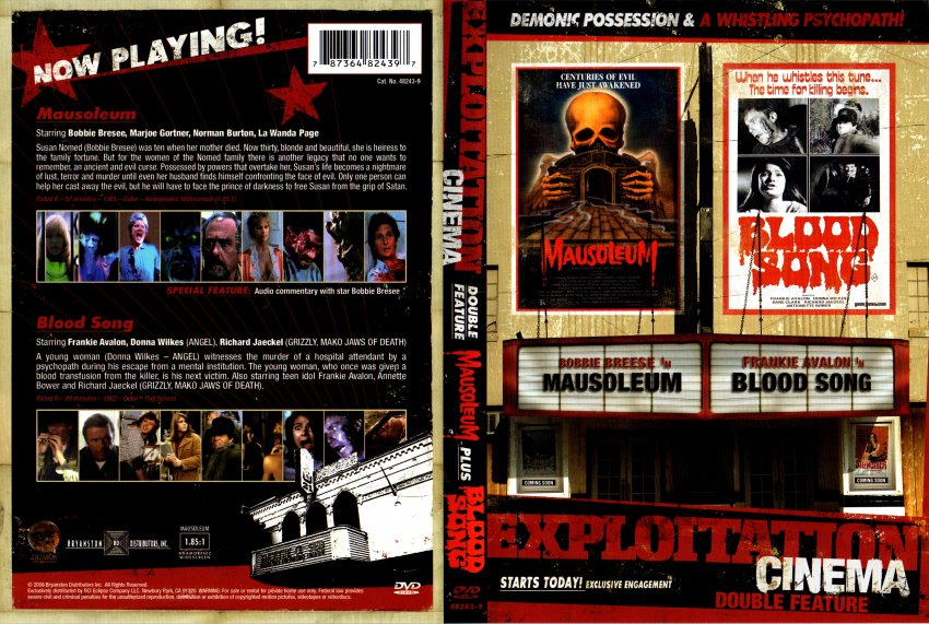 Exploitation Cinema: Mausoleum/Blood Song (Double Feature)