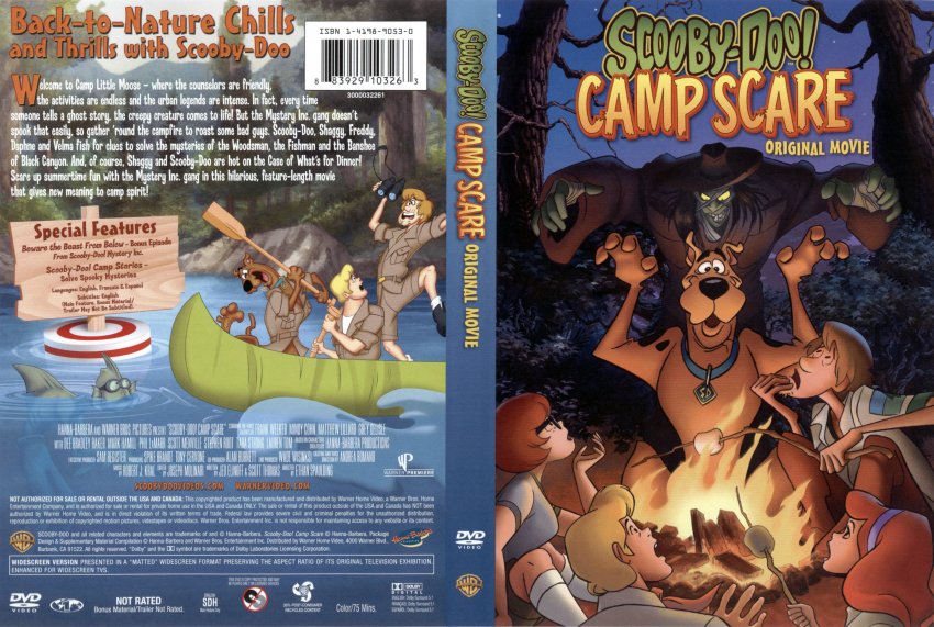 Scooby Doo - Camp Scare- Movie DVD Scanned Covers - SCOOBY DOO CAMP ...