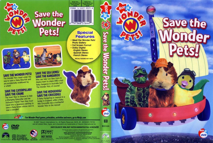Save The Wonder Pets (2006)- Movie DVD Scanned Covers - Save The Wonder...