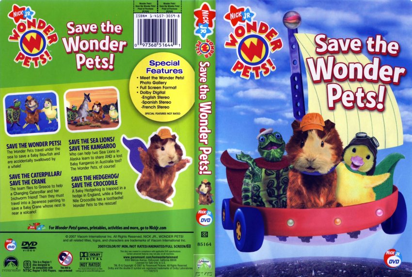 Save The Wonder Pets 2006 Movie Dvd Scanned Covers Save The