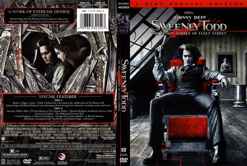 Sweeney Todd The Demon Barber Of Fleet Street