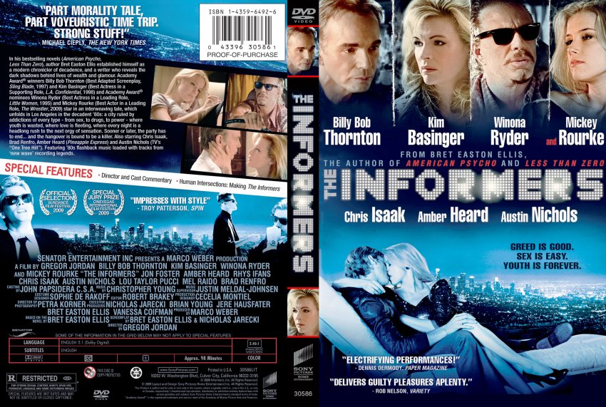 The Informers - Movie DVD Scanned Covers - The Informers :: DVD Covers